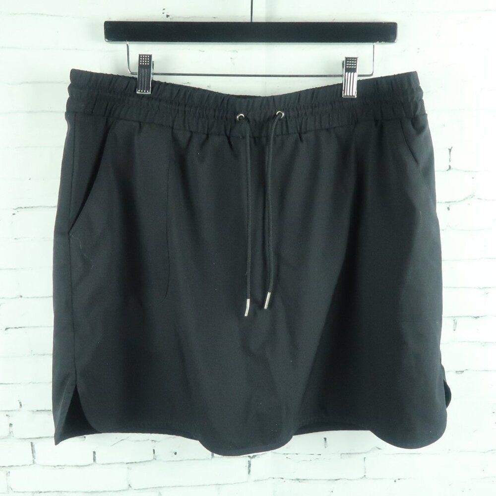 BLACK ATHLETIC TENNIS GOLF SKORT WITH POCKETS SIZE XL